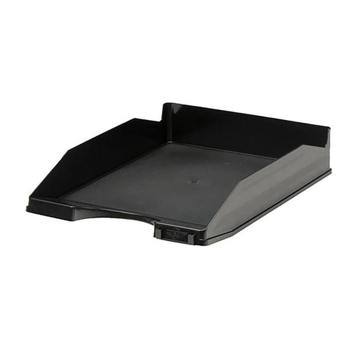 Pack De 5 Unidades - Bandeja Sobremesa Faibo 93 Negro Apilable 350 X 250 X 65 Mm
