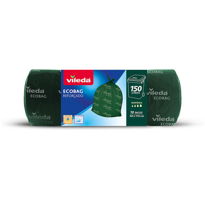 Pack De 5 Unidades - Bolsa De Basura Ecobag 150l Reforzada 10 Sacos 172825 Vileda