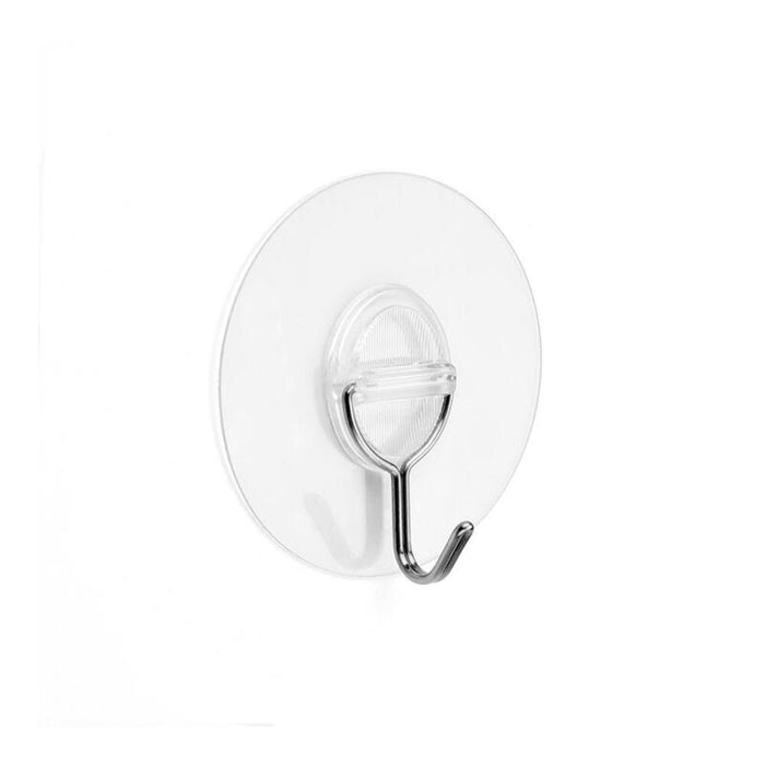 Pack De 5 Unidades - Colgador Adherente Reutilizable Con Gancho Móvil Transparente. Inofix