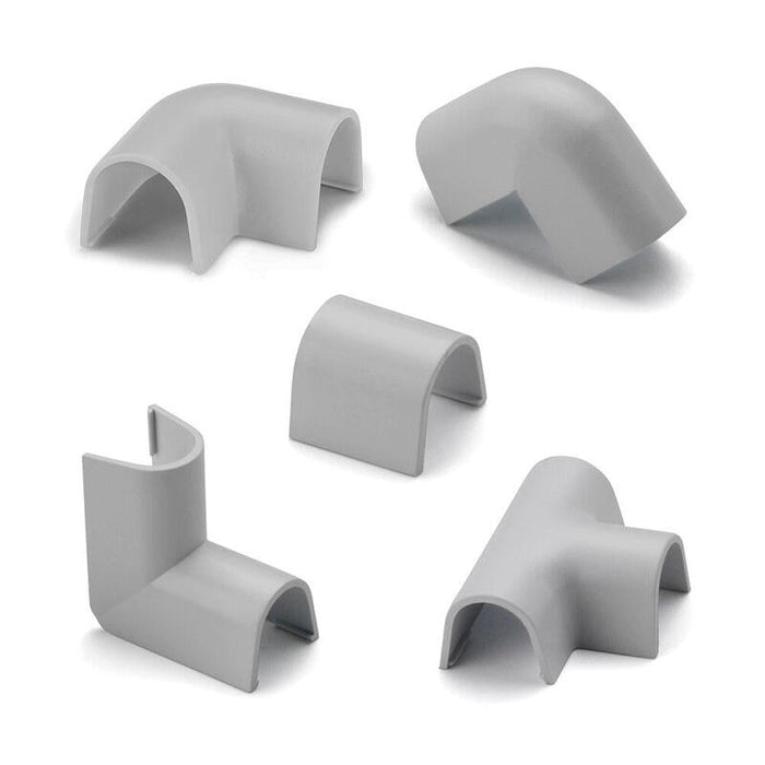 Pack De 5 Unidades - Enlaces Surtidos Para Cablefix Gris Metalizado 2201, Blister 10 Unidades