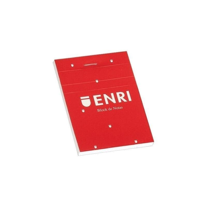 Pack De 5 Unidades Enri Bloc De Notas Grapado 80h A4 4x4 T/Blanda Rojo