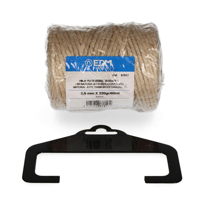 Pack De 5 Unidades - Hilo Natural Yute Biodegradable 3 Con Bobina 220g/60m Edm