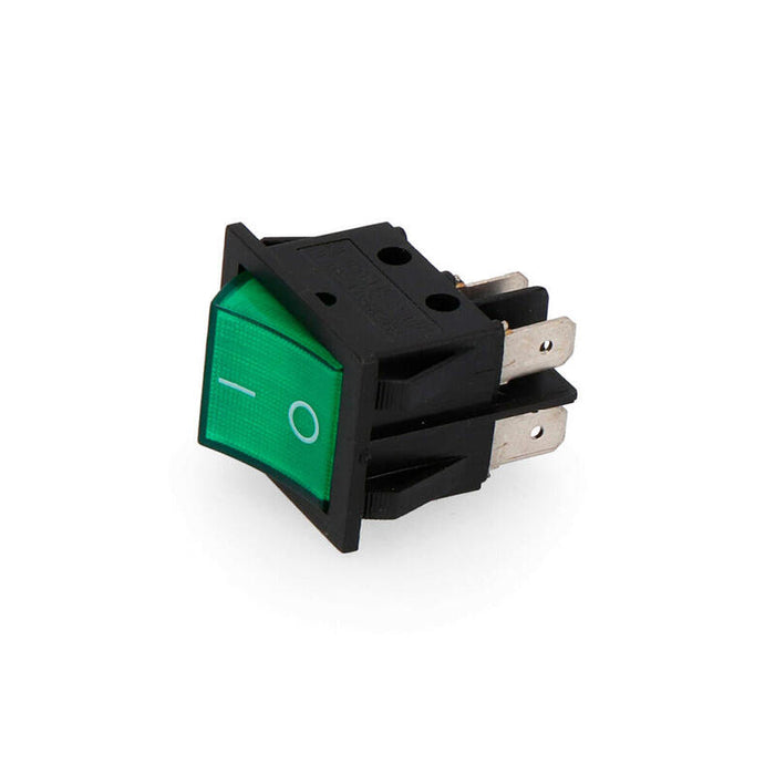 Pack De 5 Unidades - Interruptor Bipolar 15a 250v Verde