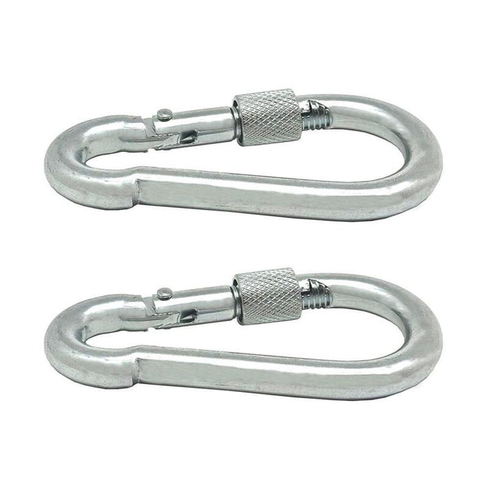 Pack De 5 Unidades - Mosquetón Bombero Con Seguro, Msq02, Acero Galvanizado, 6 X 60 Mm. 2 Unidades