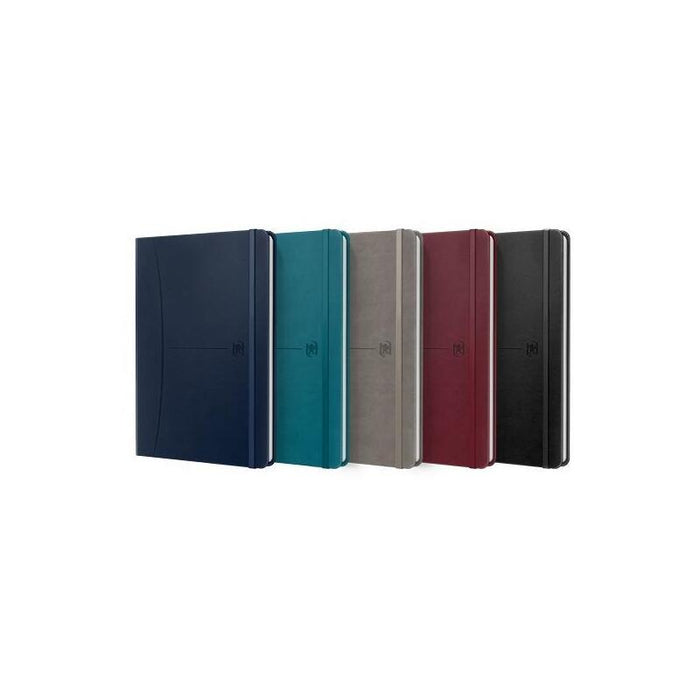 Pack De 5 Unidades Oxford Cuaderno Cosido Signature 80h A5 Liso Cierre C/Goma Tapa Extradura C/Surtidos Clásico