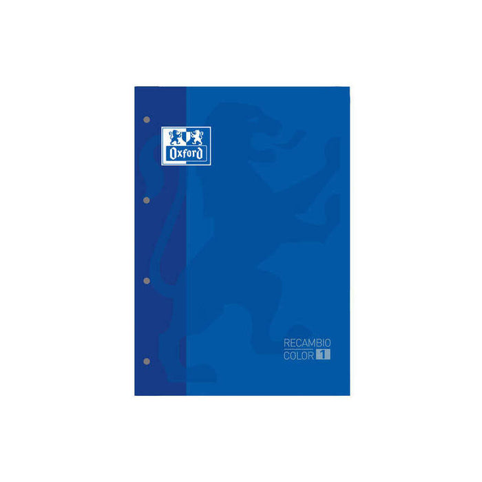 Pack De 5 Unidades Oxford School Classic Cuaderno De Recambio A4 - Tapa Blanda - Encolado - 80 Hojas - Cuadricula 5x5 -