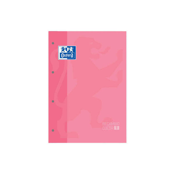 Pack De 5 Unidades Oxford School Classic Cuaderno De Recambio - Tamaño A4 - Tapa Blanda - Encolado - Cuadricula 5x5 -