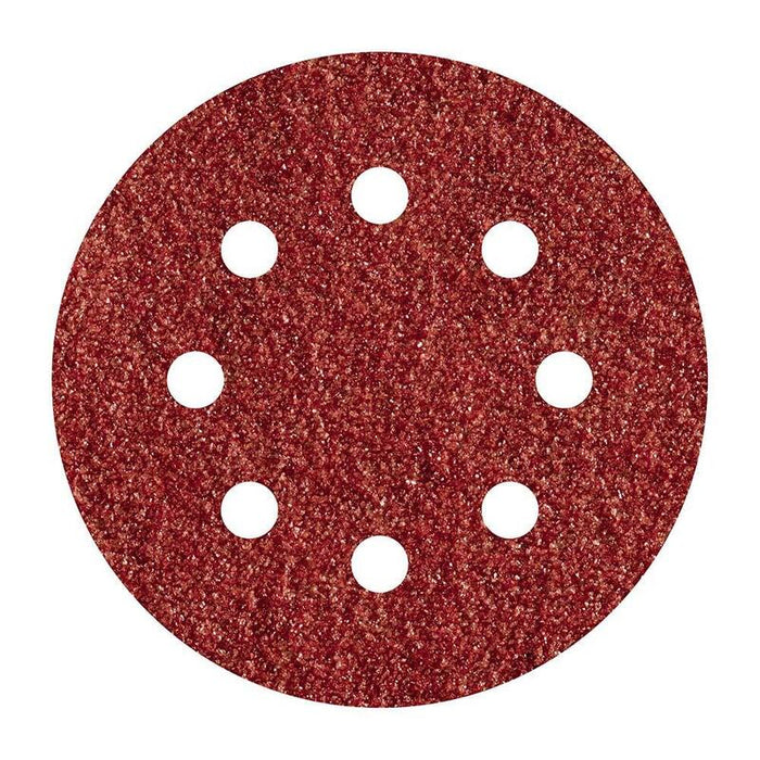 Pack De 5 Unidades - Pack 5 Hojas De Lijar Adhesivas, Corindón Grano 120 Perforadas Ø125mm 2251000 Wolfcraft