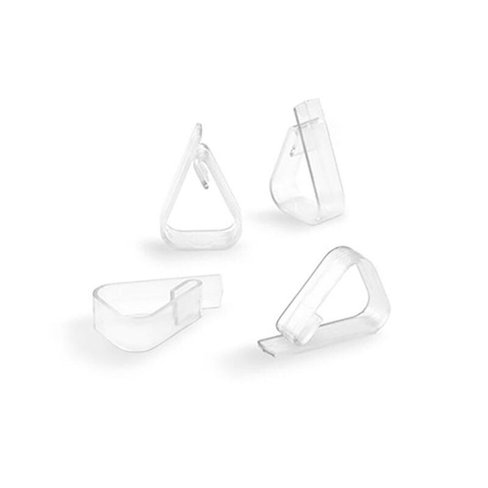 Pack De 5 Unidades - Pinza Sujeta Mantel Transparente, Blister 4 Uds