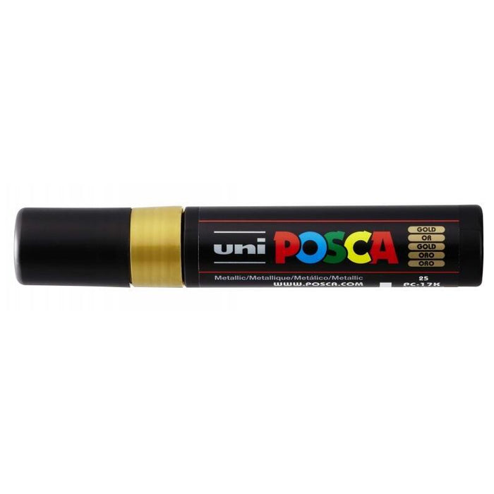 Pack De 5 Unidades Posca Pc-17k Marcador De Pintura - Punta Biselada De Poliester 15mm - Linea Muy Gruesa - Tinta Base