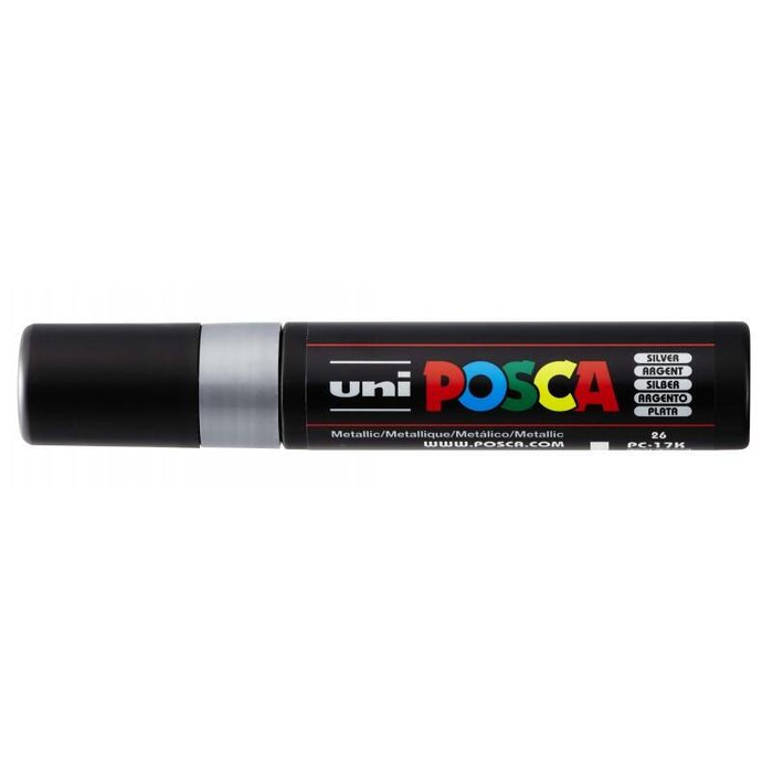 Pack De 5 Unidades Posca Pc-17k Marcador De Pintura - Punta Biselada De Poliester 15mm - Tinta Base Al Agua -