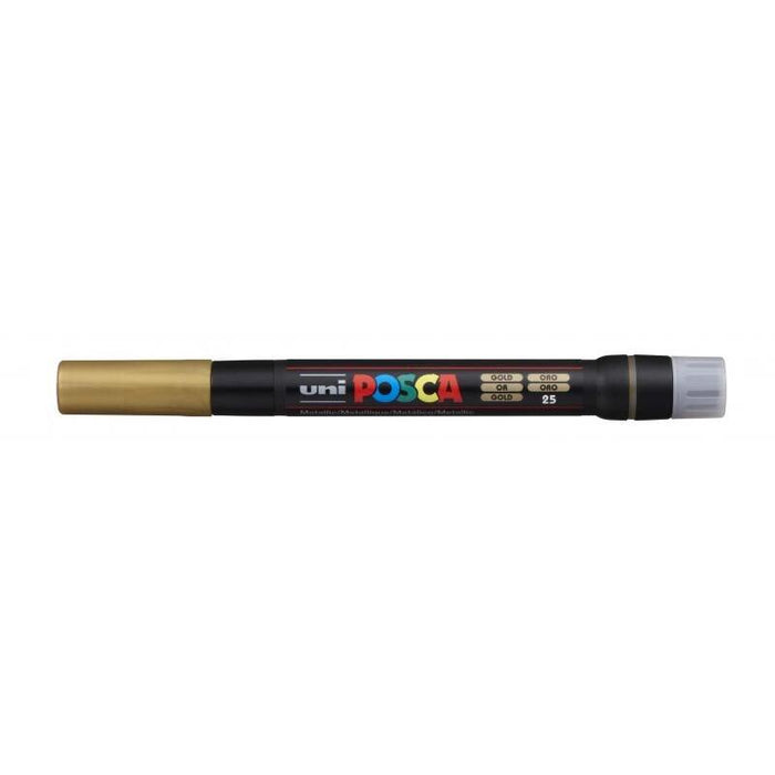 Pack De 5 Unidades Posca Pcf-350 Marcador De Pintura Base Al Agua - Punta Acrilica Estilo Pincel - Resistente A La Luz