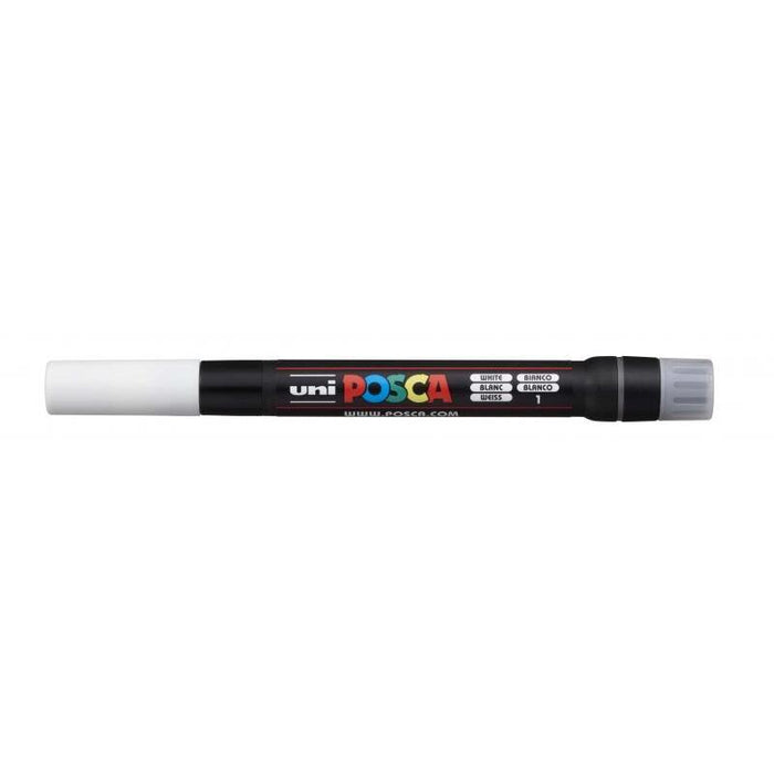 Pack De 5 Unidades Posca Pcf-350 Marcador De Pintura - Punta Acrilica Estilo Pincel - Base Al Agua - No Permanente -