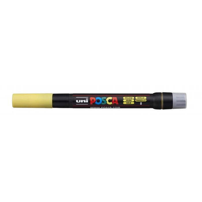 Pack De 5 Unidades Posca Pcf-350 Marcador De Pintura - Punta Acrilica Estilo Pincel - Tinta Base Al Agua - No