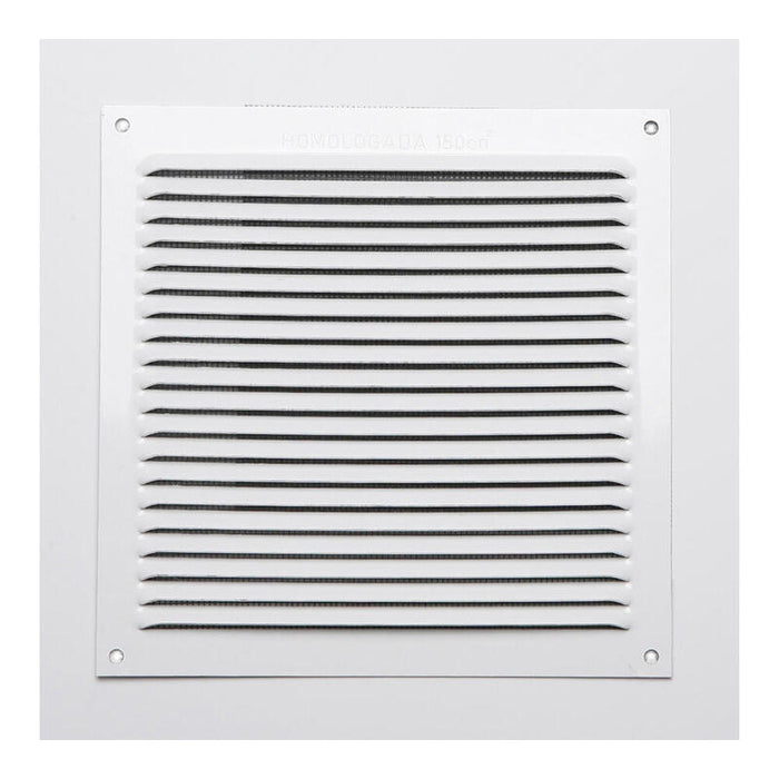 Pack De 5 Unidades - Rejilla S/Borde De Aluminio 0.6 Blanco Lacado 170x170mm