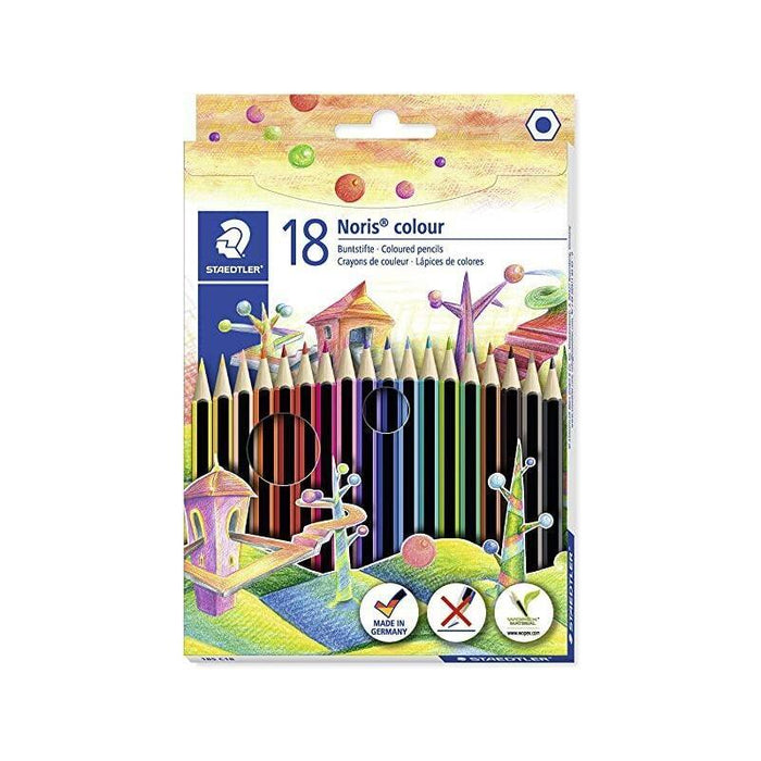 Pack De 5 Unidades Staedtler Lápices De Colores Noris Colour Wopex Ecológico Surtidos Estuche 18 Ud