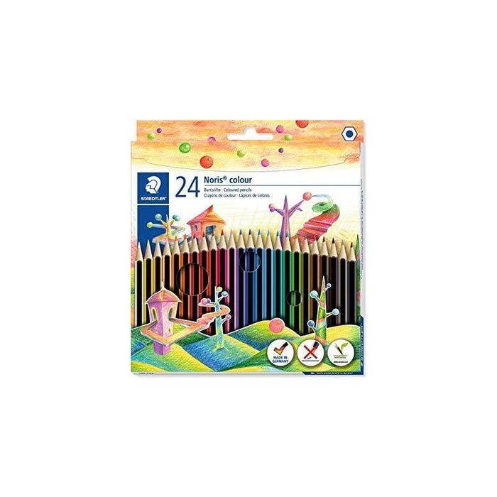 Pack De 5 Unidades Staedtler Lápices De Colores Noris Colour Wopex Ecológico Surtidos Estuche 24 Ud