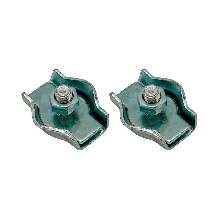Pack De 5 Unidades - Sujetacable Plano Simple Sjt03, 3 Mm, Galvanizado, Blister 2 Uds