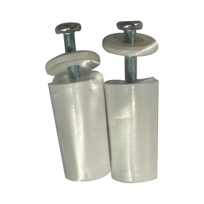 Pack De 5 Unidades - Topes Para Persiana Blanco 40 Mm Largo, 2 Unidades