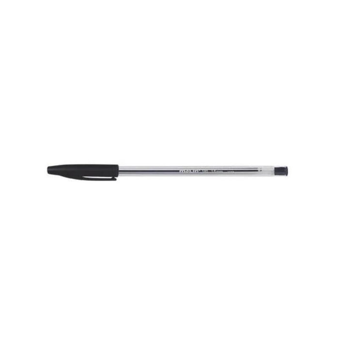 Pack De 50 Unidades Molin Cristal Boligrafo De Bola Punta Media - Tinta Aceite - Secado Rapido - Negro