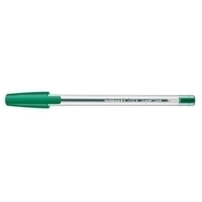 Pack De 50 Unidades Pelikan Bolígrafo Stick Super Soft - Trazo 1mm - Tinta Super Fluida - Empuñadura Triangular - Color
