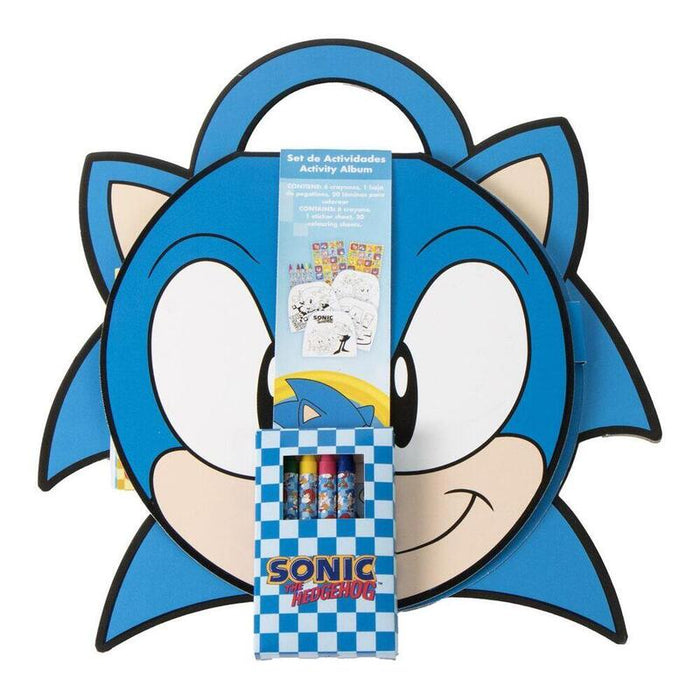 Pack De 6 Unidades - Album Actividades Coloreable Sonic The Hedgehog