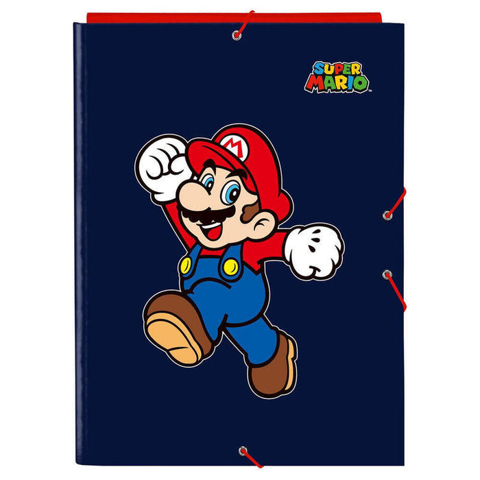Pack De 6 Unidades - Carpeta Folio 3 Solapas Super Mario World