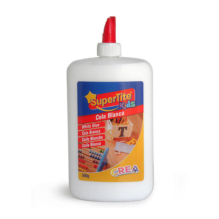 Pack De 6 Unidades - Cola Blanca Escolar, Bote 500g A2797 Supertite