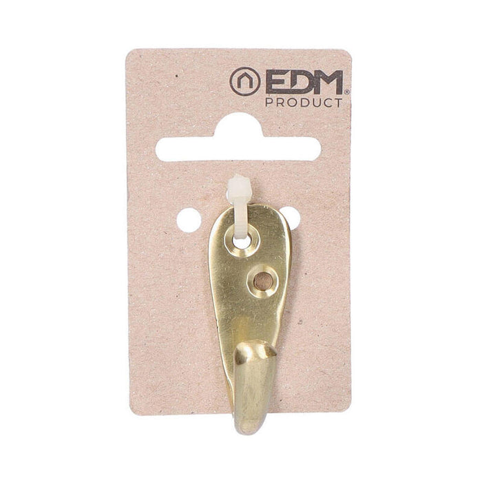 Pack De 6 Unidades - Colgador Sencillo Laton Pulido Edm