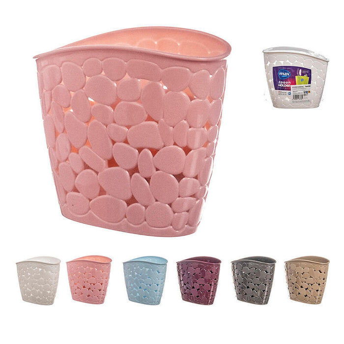 Pack De 6 Unidades - Escurrecubiertos De Plástico Colores Surtidos 16 X 7 X 14 Cm