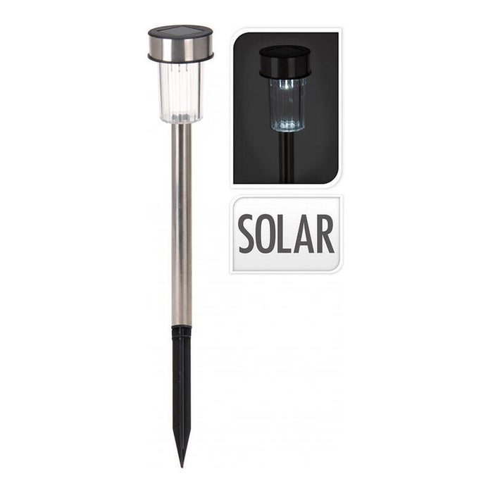 Pack De 6 Unidades - Estaca Solar 36cm Inox Mod. Cilindro Euro/U