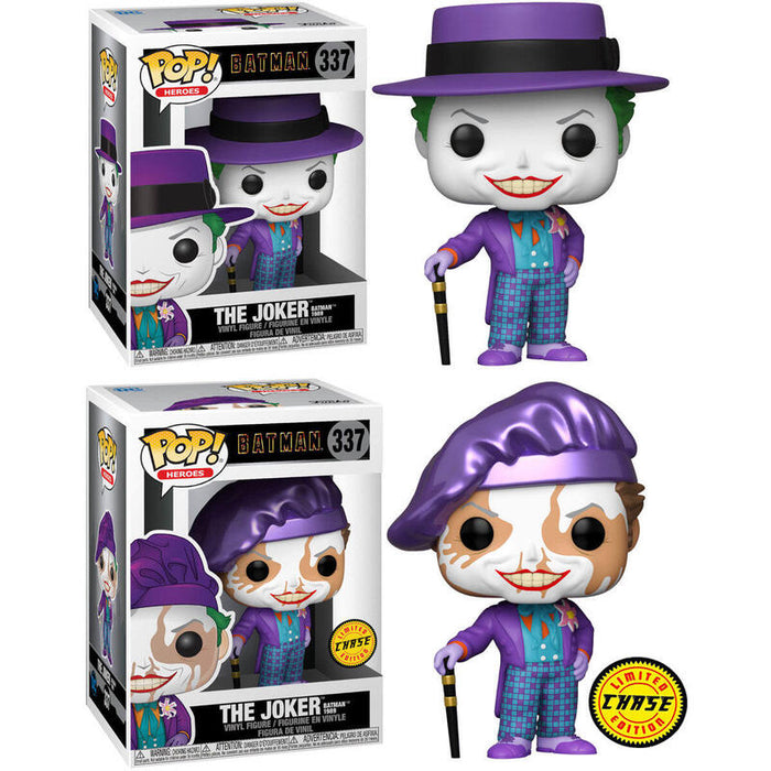 Pack De 6 Unidades - Figura Pop Dc Comics Batman 1989 Joker With Hat 5 + 1 Chase