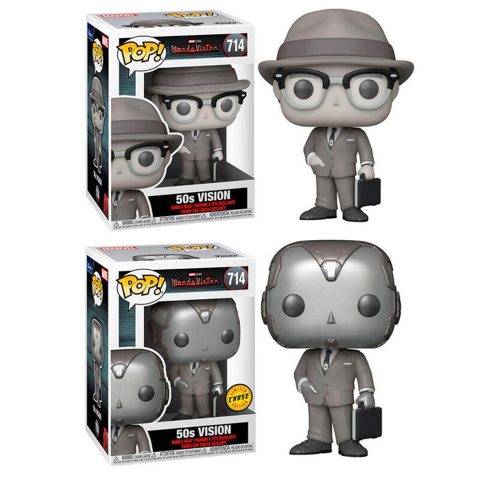 Pack De 6 Unidades - Figura Pop Marvel Wandavision Vision 5 + 1 Chase