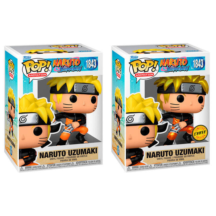 Pack De 6 Unidades - Figura Pop Naruto Shippuden Naruto Uzumaki 5 + 1 Chase