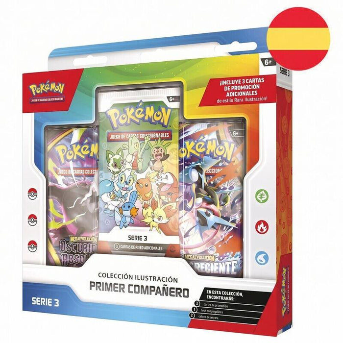 Pack De 6 Unidades - Juego Cartas Primer Compañero Pokemon Iii Español