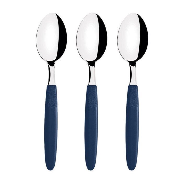 Pack De 6 Unidades - Juego De Cucharas Para Té 3 Piezas Ipanema Azul 13,9cm Tramontina