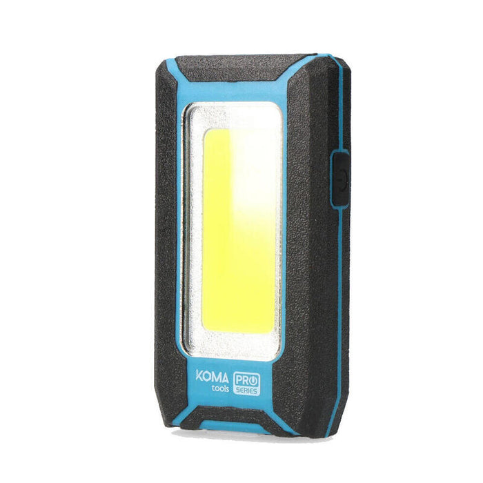 Pack De 6 Unidades - Linterna Led Cob 8w 500lm Profesional. Recargable Con Usb. Con Gancho + Iman Funcion Power Bank. Incluye Cable De Carga. Koma Tools