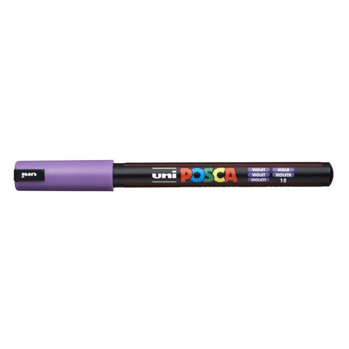 Pack De 6 Unidades Posca Pc-1mr Marcador De Pintura - Punta Roller 0.7mm - Tinta Base Al Agua - No Permanente -