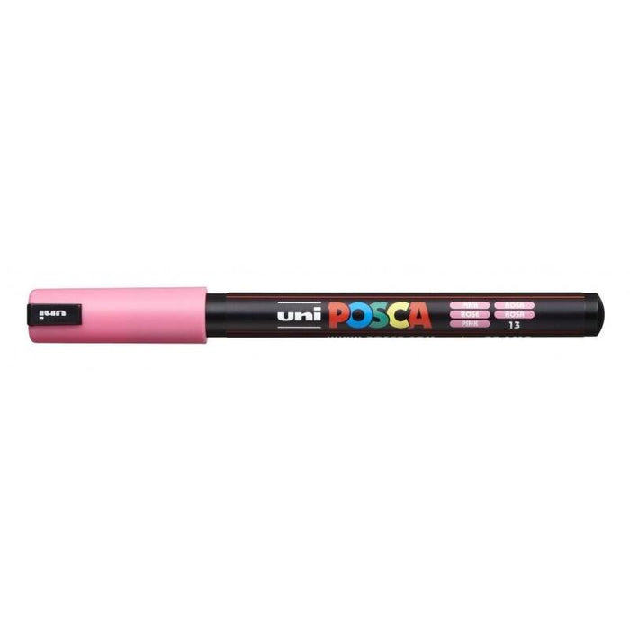 Pack De 6 Unidades Posca Pc-1mr Marcador De Pintura - Punta Roller De Fibra 0.7mm - Tinta Base Al Agua - No Permanente