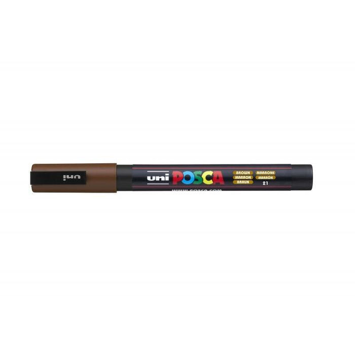 Pack De 6 Unidades Posca Pc-3m Marcador De Pintura - Punta Conica De Poliester 0.9-1.3mm - Tinta Base Al Agua -