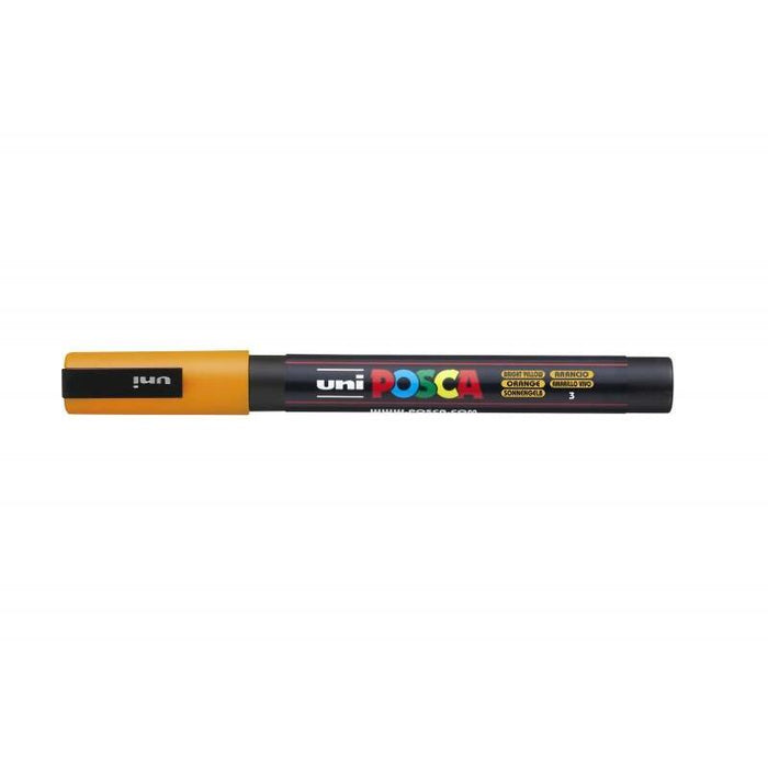 Pack De 6 Unidades Posca Pc-3m Marcador De Pintura - Punta Conica De Poliester 0.9-1.3mm - Tinta Base Al Agua -