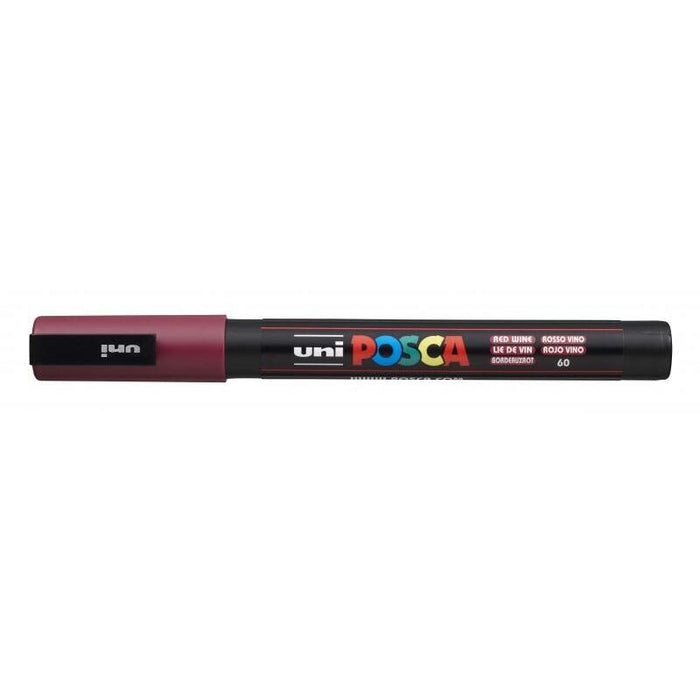 Pack De 6 Unidades Posca Pc-3m Marcador De Pintura - Punta De Poliester Conica 0.9-1.3mm - Tinta Base Al Agua -