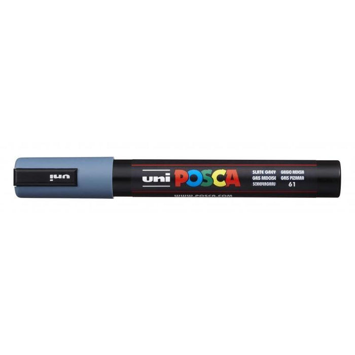 Pack De 6 Unidades Posca Pc-5m Marcador De Pintura - Punta De Bala 1.8-2.5mm - Tinta Base Al Agua - Resistente A La Luz