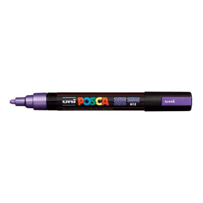 Pack De 6 Unidades Posca Pc-5m Marcador De Pintura - Punta De Bala 1.8-2.5mm - Tinta Base Al Agua - Resistente A La Luz