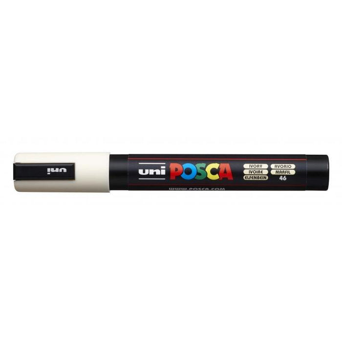Pack De 6 Unidades Posca Pc-5m Marcador De Pintura - Punta De Poliester 1.8-2.5mm - Tinta Base Al Agua - Resistente A