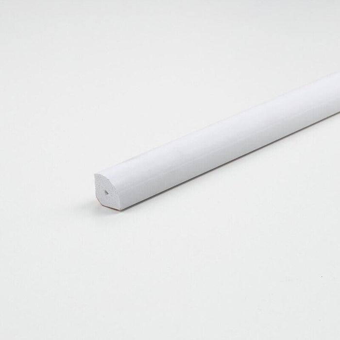 Pack De 6 Unidades - Tubo Cuarto De Caña Pvc Blanco Satinado 1000 X 14 X 14 Mm