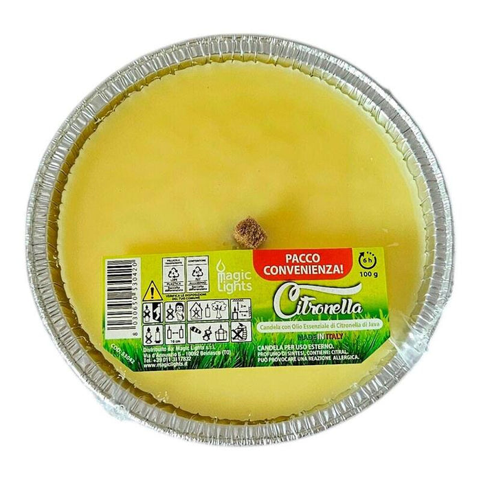 Pack De 6 Unidades - Vela Citronela Para Exterior Ø14 Cm, 3 Uds
