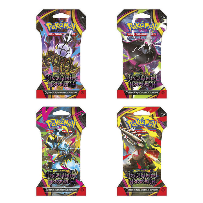 Pack De 72 Unidades - Sobre Cartas Expansion Megaevolucion Oscuridad Absoluta Julio 2026 Pokemon Español