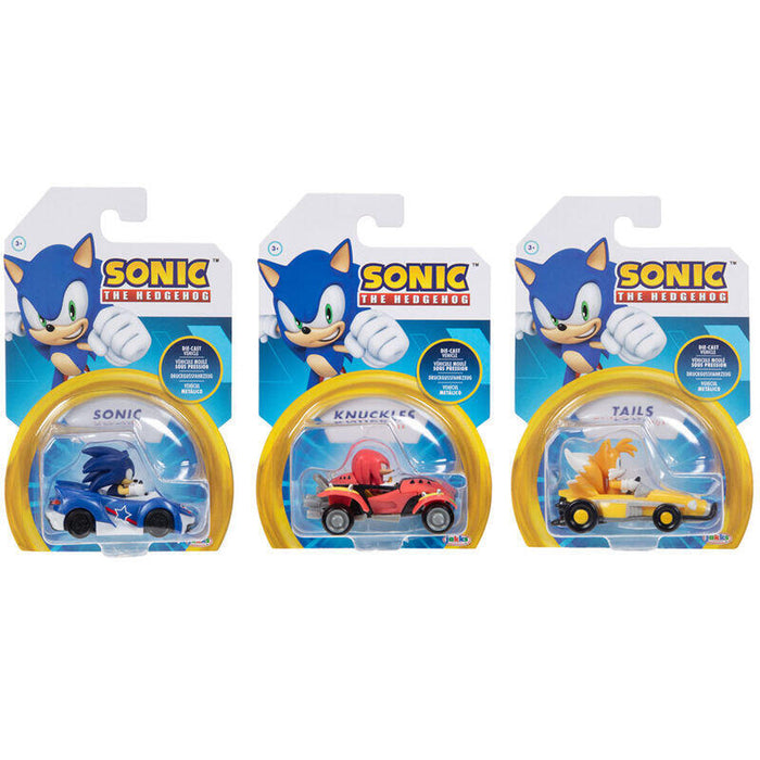 Pack De 8 Unidades  Figura Vehiculo Serie 3 Sonic The Hedgehog