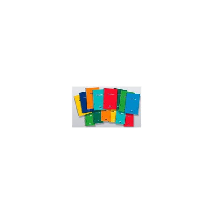 Pack De 8 Unidades Zorrilla Cuaderno Espiral Tauroplastic 80h Cuarto 90gr 4x4 T/ Pp Colores Surtidos